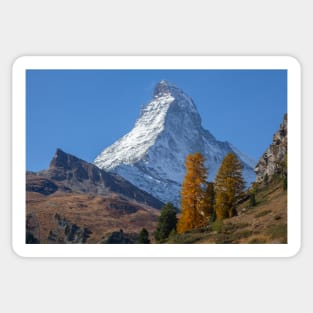 Matterhorn, Zermatt, Valais, Switzerland, Europe, autumn Sticker